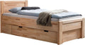 Natuerliches Kernbuchenholz-Seniorenbett, komfortables stabil konstruiertes Schlafbett fuer Erwachsene 100 x 200 cm